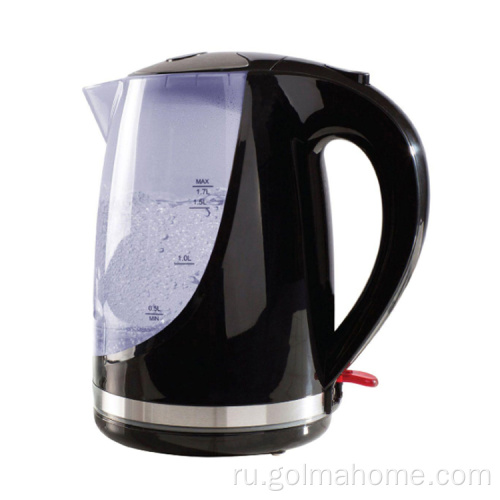 Пищевой чайник 1,7 л, не содержащий бисфенола А, Высококачественный водонагреватель, электрический стеклянный чайник с фильтром